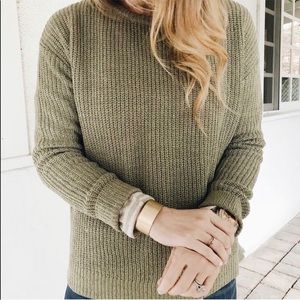 Carly Jean Los Angeles “Hayden” Sweater in Sage